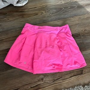 COPY - lululemon hot pink run pace rival tennis skirt